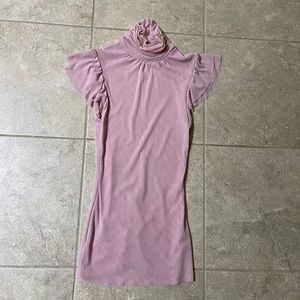 Bebe Light Pink Mesh Top